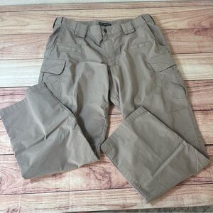 5.11‎ Tactical Pants Mens 36x30 Khaki Cargo Ripstop Utility Stryke 74369 Flaw*